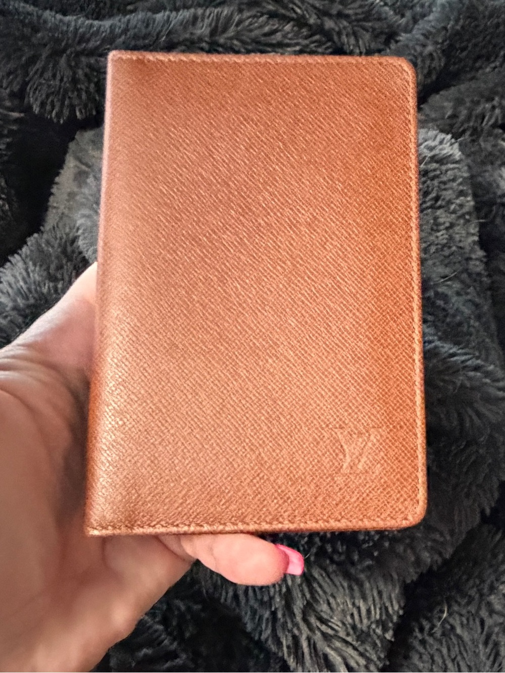 Louis Vuitton Brown leather card holder